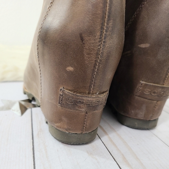SOREL Conquest wedge hiking boots Kettle Aviation Size 9.5 - Picture 9 of 13